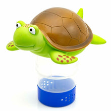 Load image into Gallery viewer, WWD Pool Premium Animal Floating Pool Chlorine Dispenser for Chemical Tablets Fits 3" Tabs Bromine Holder (Turtle)
